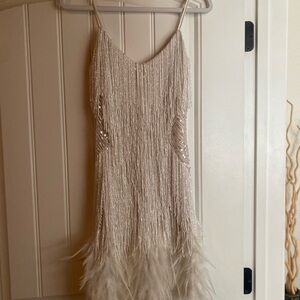 Nadine Merabi Lottie white dress- size small